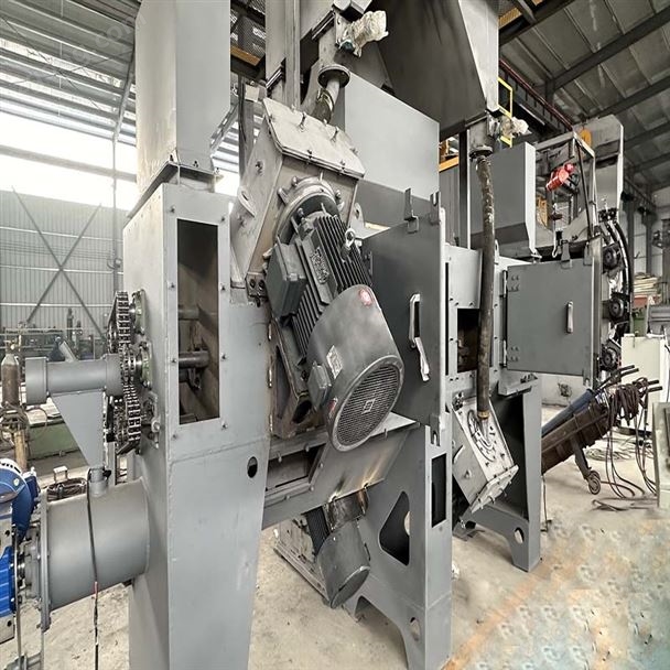 单根在线通过式线材抛丸机